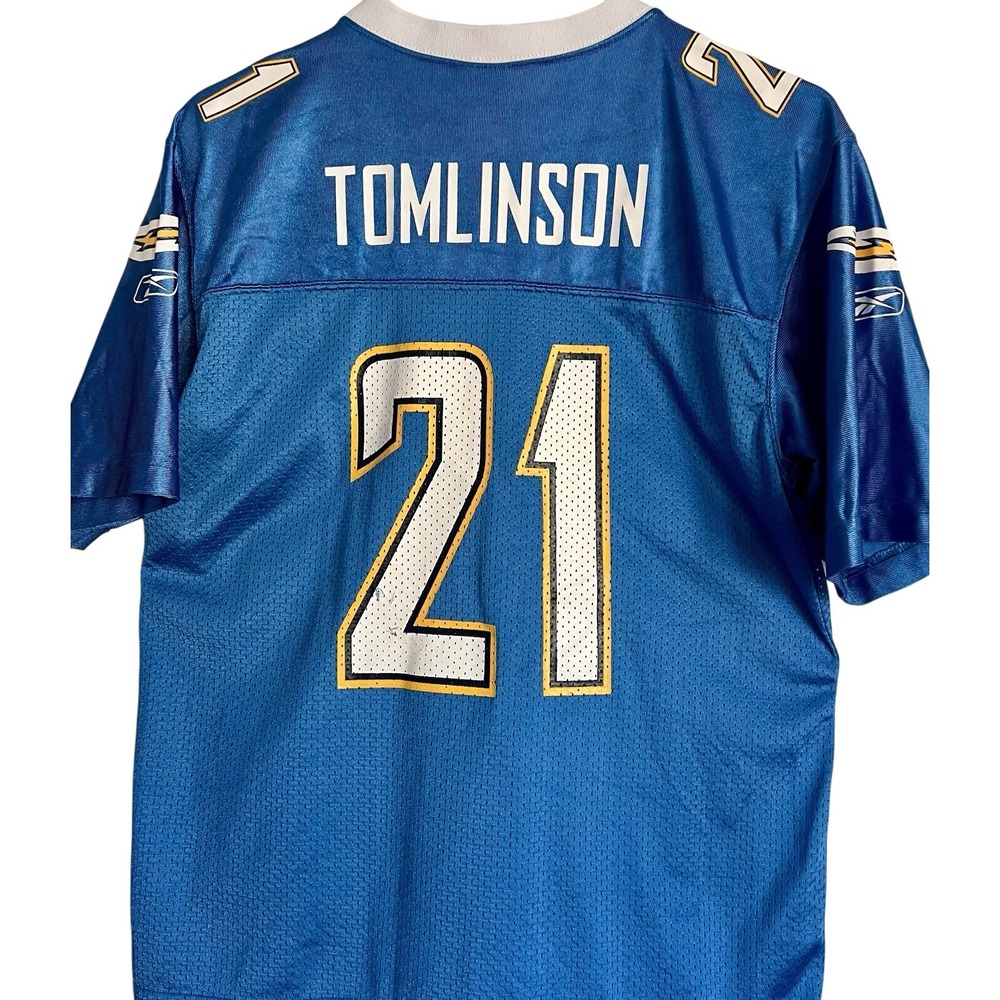Vtg‎ LaDainan Tomlinson SanDiego Charge NFL Reebok Jersey YOUTH L 14-16 Y2K